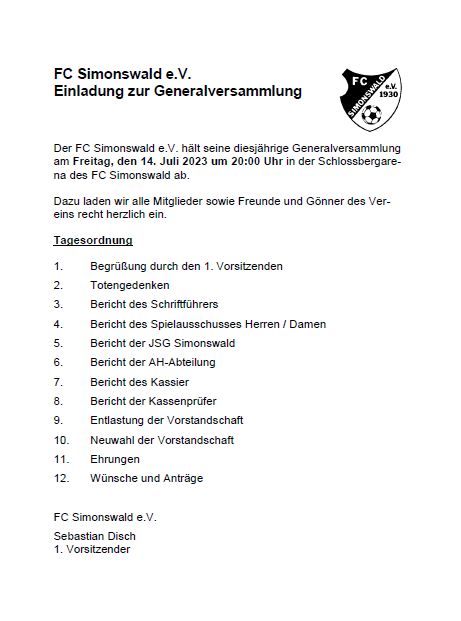 2023 FCS Einladung GV